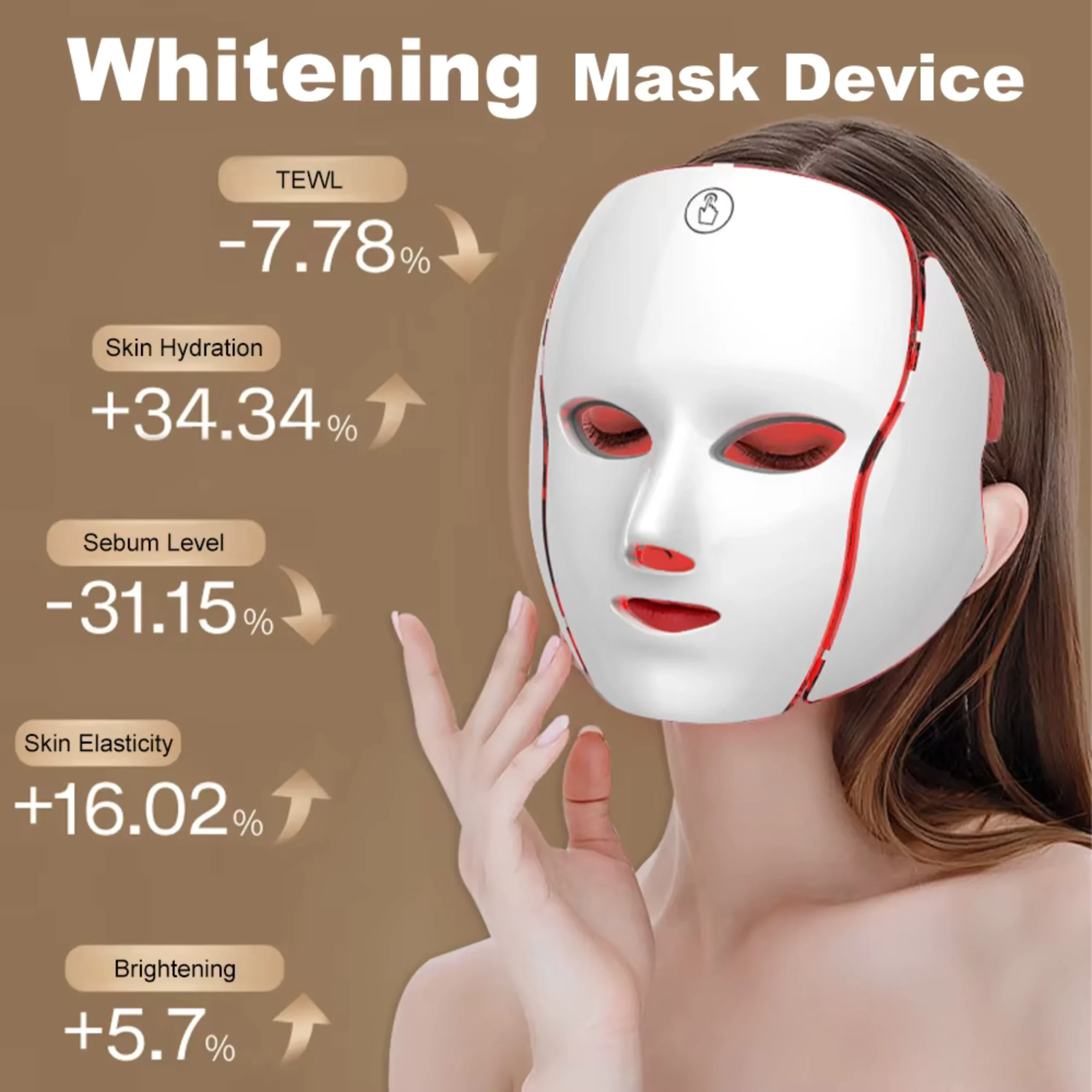 LED Photon Face Mask – 7 Color Anti-Aging Skin Therapy